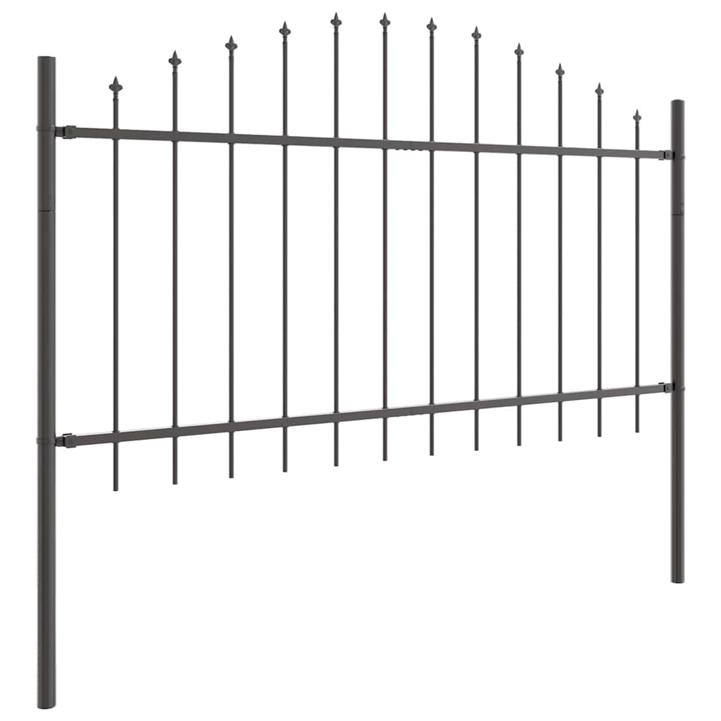 Havehegn 8 pcs Grå 170 x 140 cm Pulverlakeret stål