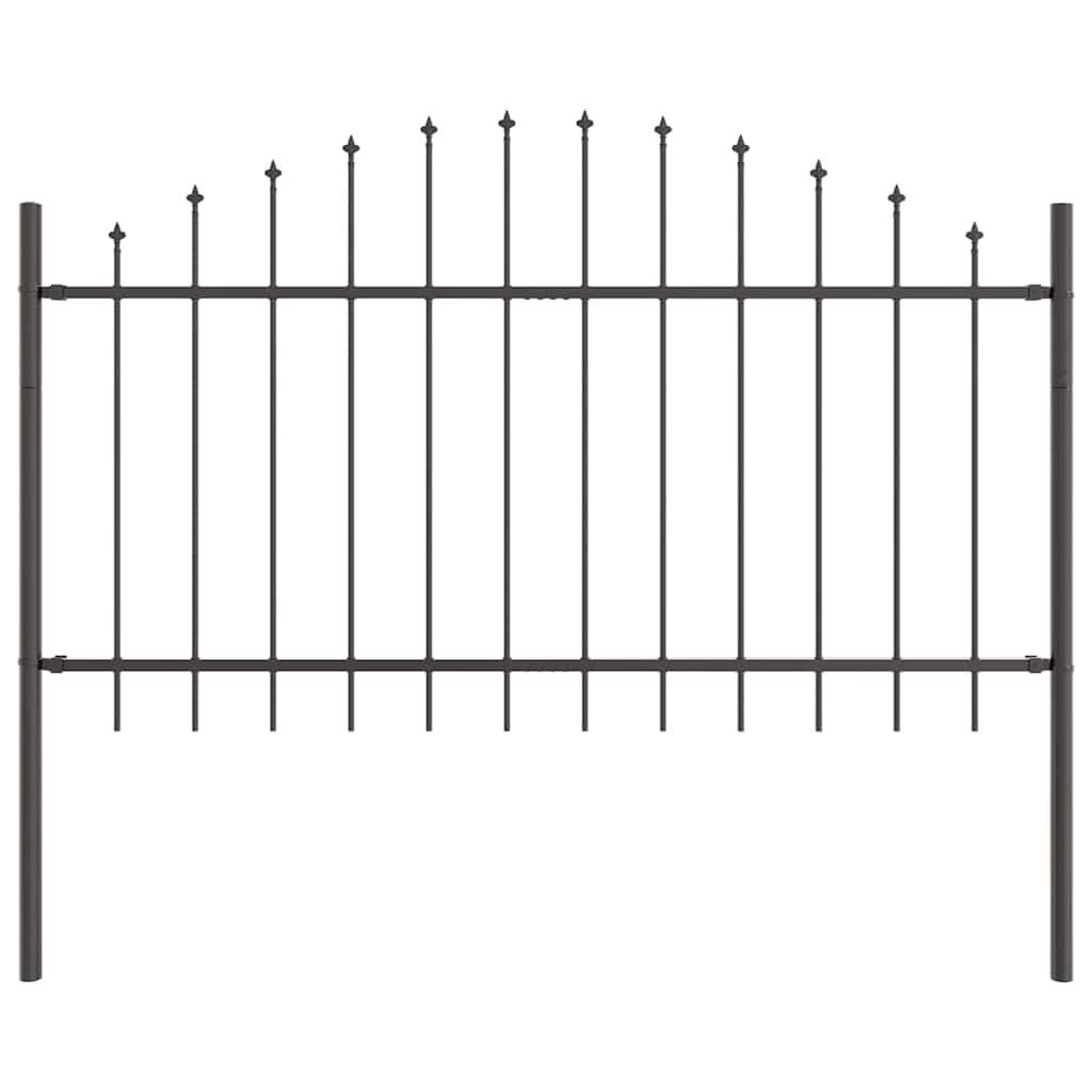 Havehegn 8 pcs Grå 170 x 140 cm Pulverlakeret stål