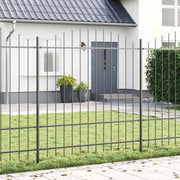 Havehegn 8 pcs Grå 170 x 215 cm Pulverlakeret stål