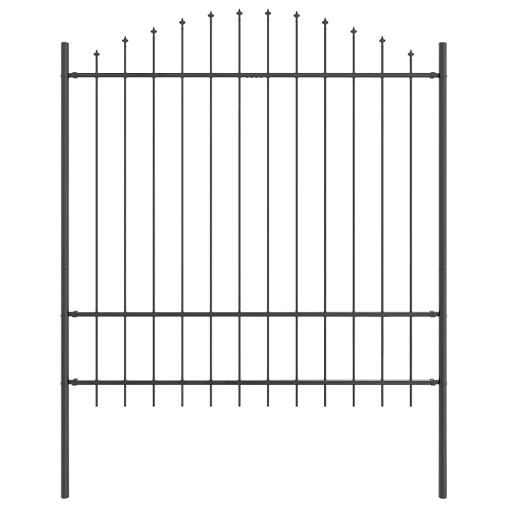 Havehegn 8 pcs Grå 170 x 215 cm Pulverlakeret stål
