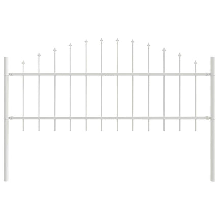 Havehegn WOERDEN 2 stk. 170 x 115 cm Pulverlakeret stål Hvid