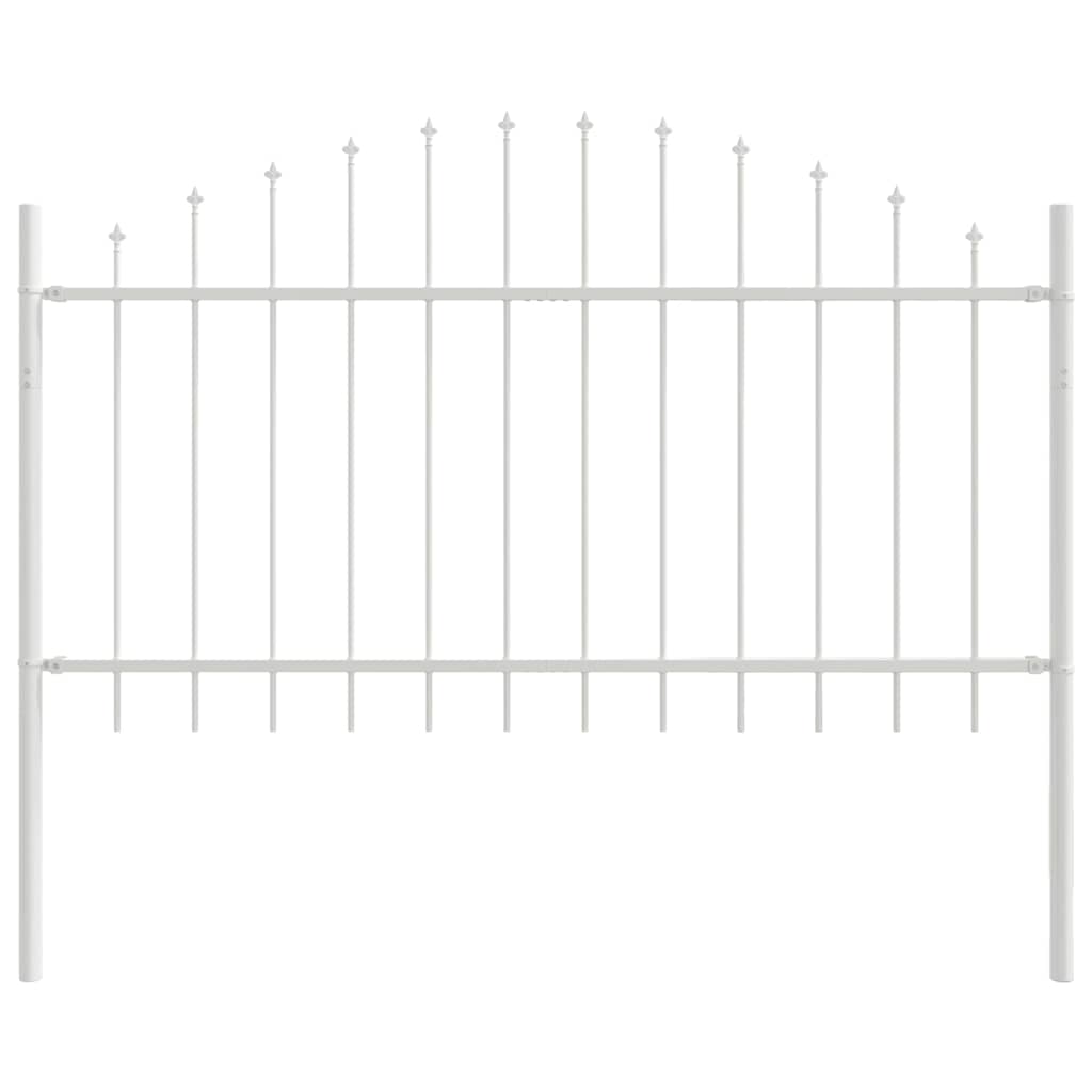 Havehegn 2 pcs Hvid 170 x 140 cm Pulverlakeret stål