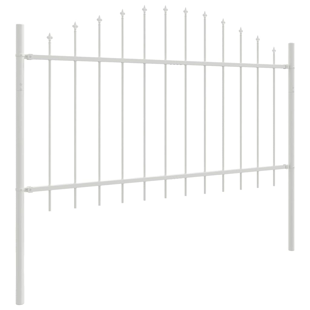 Havehegn 4 pcs Hvid 170 x 140 cm Pulverlakeret stål