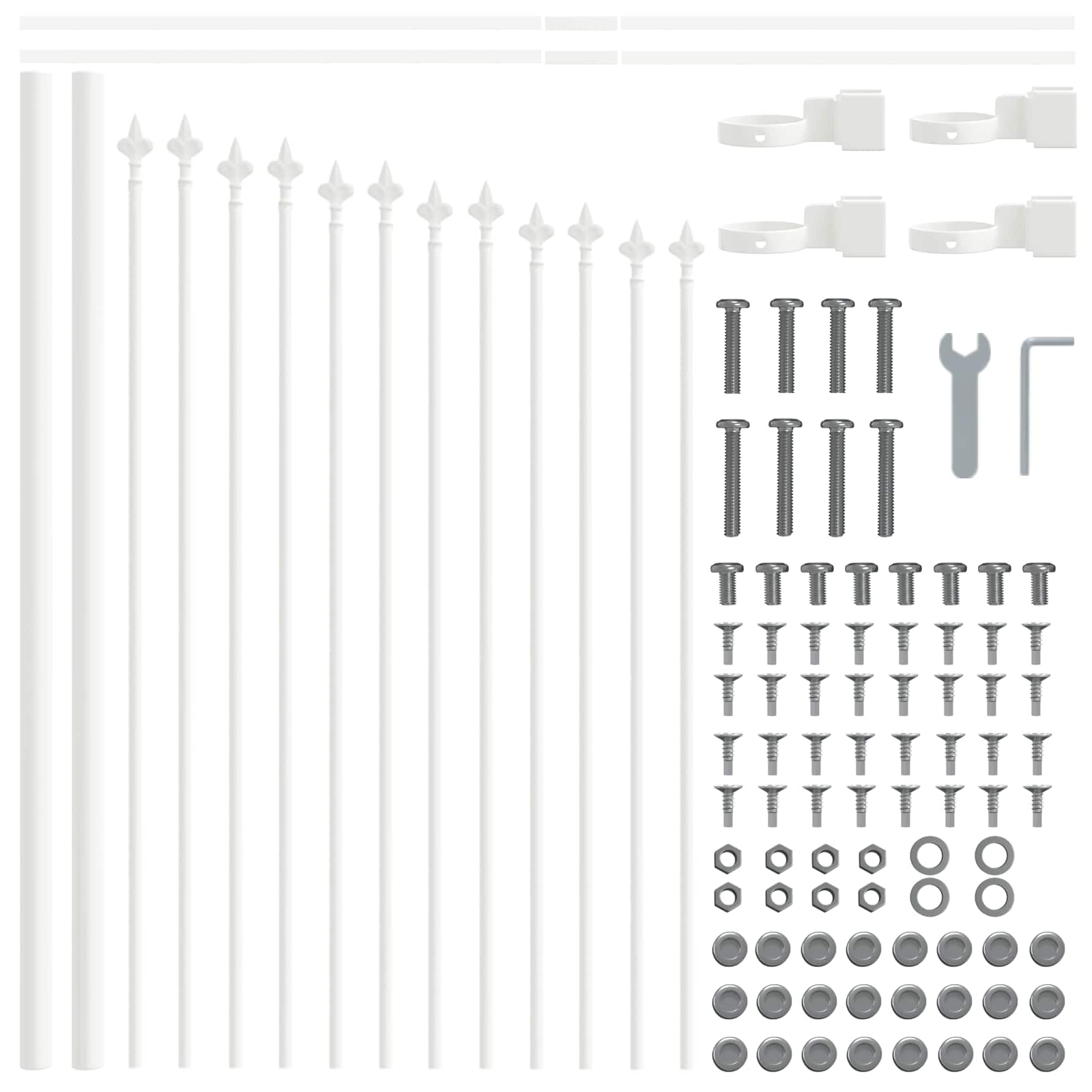 Havehegn Woerden 6 pcs Hvid