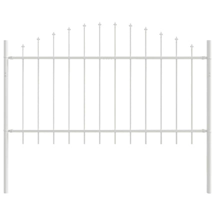 Havehegn WOERDEN 6 stk. 170 x 140 cm Pulverlakeret stål Hvid