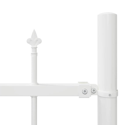 Havehegn WOERDEN 7 stk. 170 x 140 cm Pulverlakeret stål Hvid