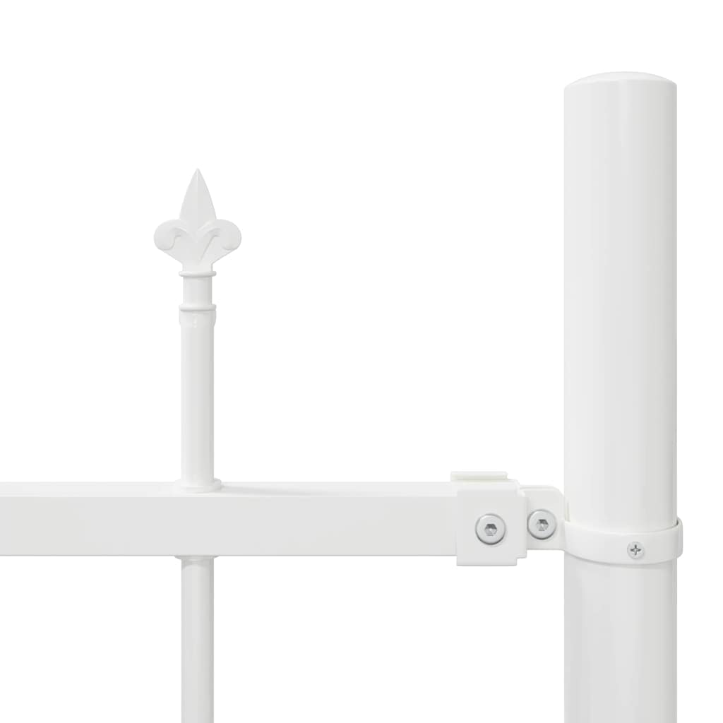 Havehegn 7 pcs Hvid 170 x 140 cm Pulverlakeret stål