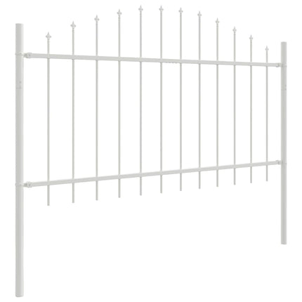 Havehegn WOERDEN 7 stk. 170 x 140 cm Pulverlakeret stål Hvid
