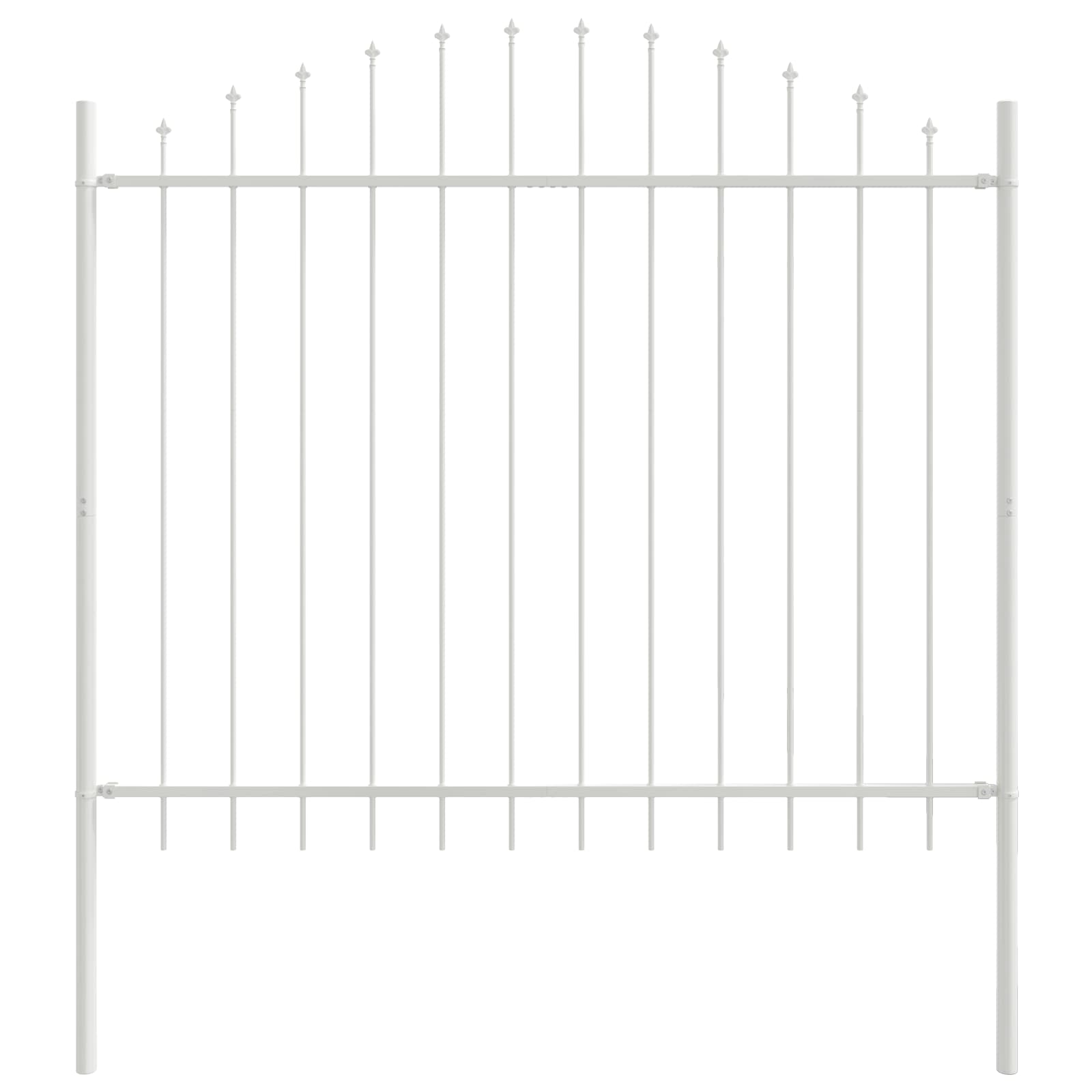 Havehegn 7 pcs Hvid 170 x 165 cm Pulverlakeret stål