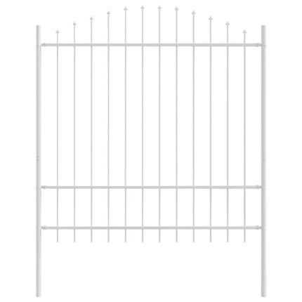 Havehegn WOERDEN 7 stk. 170 x 215 cm Pulverlakeret stål Hvid