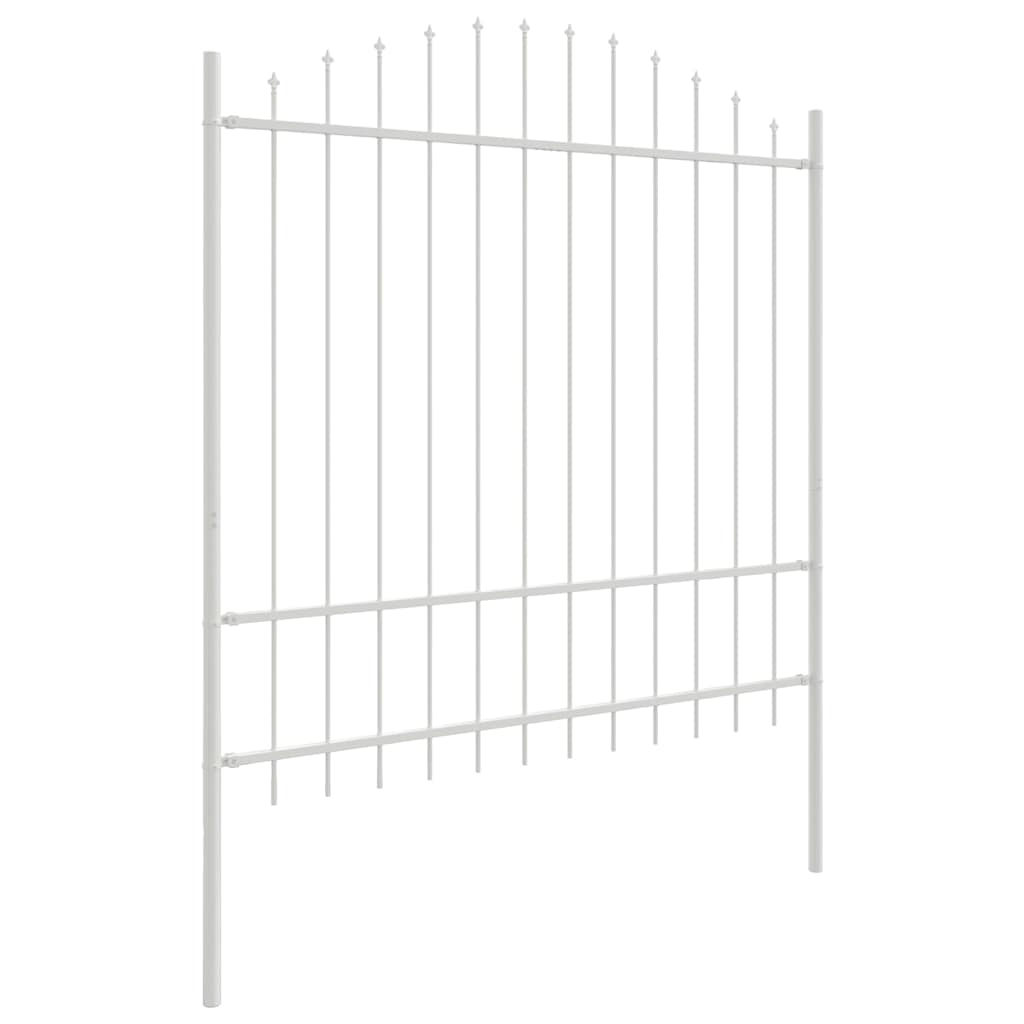 Havehegn 7 pcs Hvid 170 x 215 cm Pulverlakeret stål