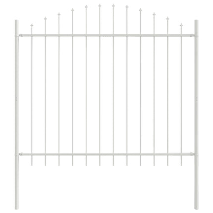 Havehegn WOERDEN 8 stk. 170 x 165 cm Pulverlakeret stål Hvid