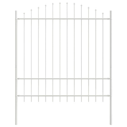 Havehegn WOERDEN 8 stk. 170 x 215 cm Pulverlakeret stål Hvid