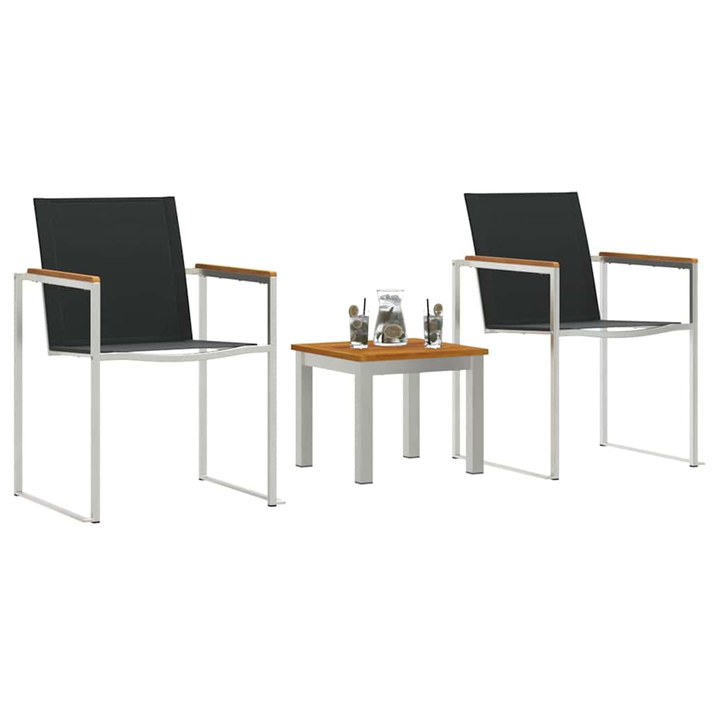 Have Spisebordssæt 3 pcs Brun og sort