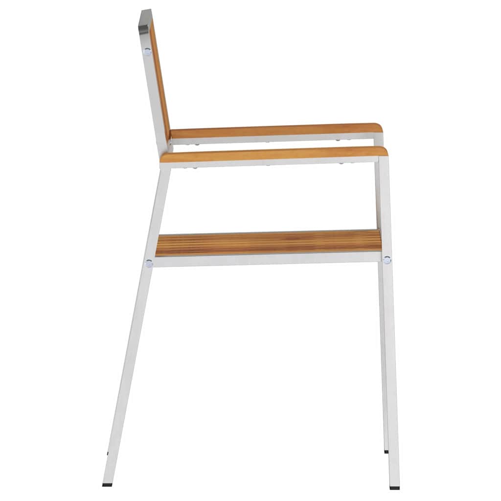 Have Stol 6 pcs Brun 56 x 54,5 x 87 cm Massivt Akacietræ