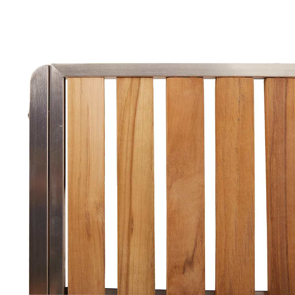 Have Stol 6 pcs Massiv teaktræ og rustfrit stål