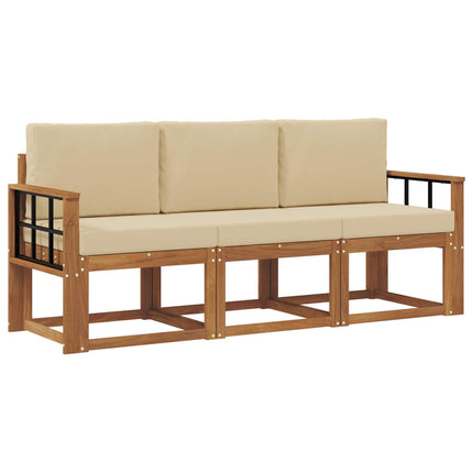 Udendørs sofagruppe 3 stk. Naturlig og Beige