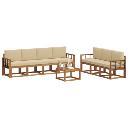 Udendørs sofagruppe 8 stk. Naturlig og Beige
