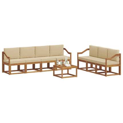 Udendørs sofagruppe 8 stk. Naturlig og Beige
