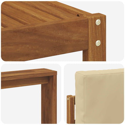 Udendørs sofagruppe 5 stk. Naturlig og Beige