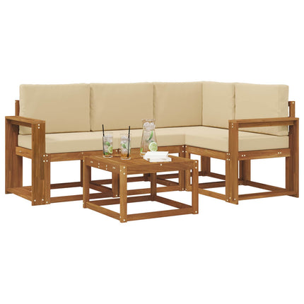 Udendørs sofagruppe 5 stk. Naturlig og Beige