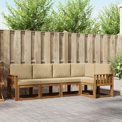 Udendørs sofagruppe 5 stk. Naturlig og Beige