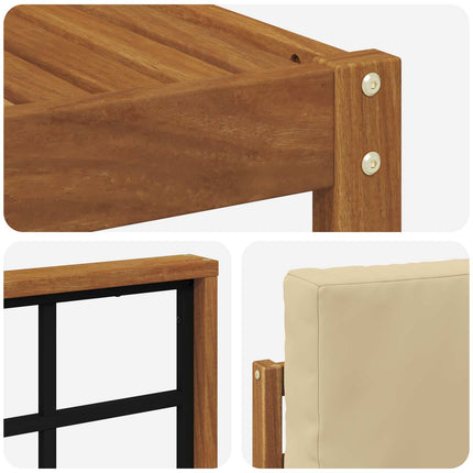 Udendørs sofagruppe 8 stk. Naturlig og Beige