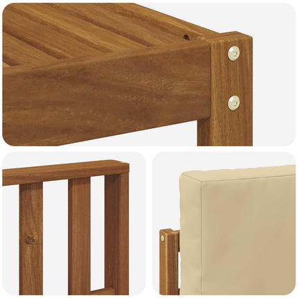 Udendørs sofagruppe 10 stk. Naturlig og Beige