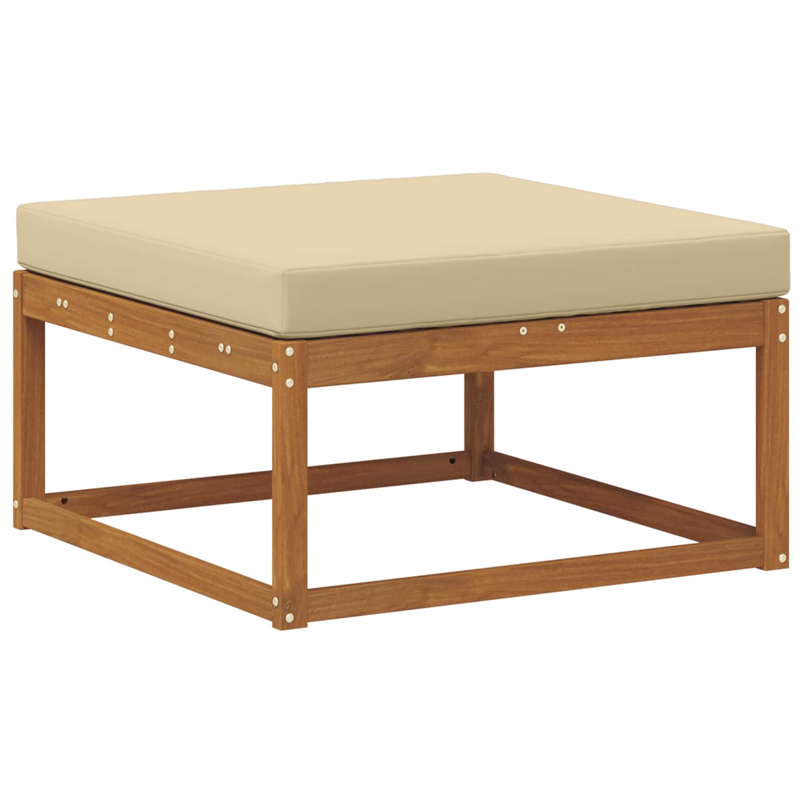 Udendørs sofagruppe med pude 8 pcs Naturlig og Beige
