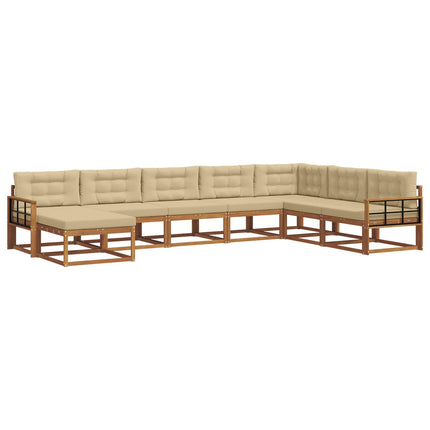 Udendørs sofagruppe 8 stk. Naturlig og Beige