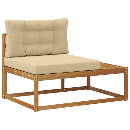 Udendørs sofagruppe 6 stk. Naturlig og Beige