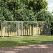 Hundebur Sølv 600 x 200 x 200 cm Galvaniseret stål