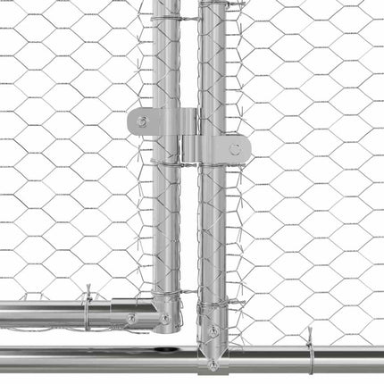 Hønsebur 3 stk. Sølv 600 x 200 x 200 cm Galvaniseret stål