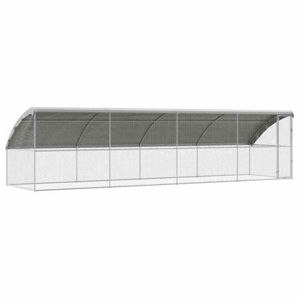 Hønsebur 4 stk. Sølv 800 x 200 x 200 cm Galvaniseret stål