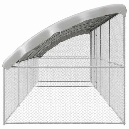 Hønsebur 4 stk. Sølv 800 x 200 x 200 cm Galvaniseret stål