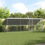 Hundehus 3 pcs Sølv 6 x 2 x 2 m Galvaniseret stål