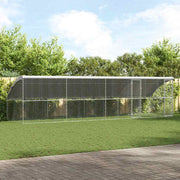 Hundehus 4 pcs Sølv 8 x 2 x 2 m Galvaniseret stål