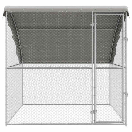 Hønsebur Sølv 2 x 2 x 2 m Galvaniseret stål