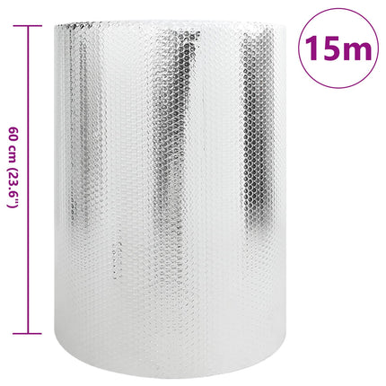 Radiator varmereflektor Sølv 15 x 0,6 m Polyethylen