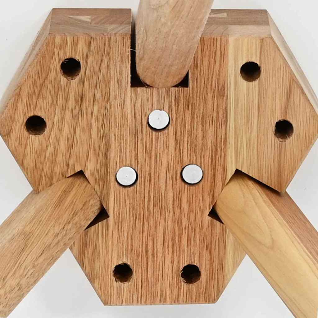 Sofabord Brun 50 x 50 x 46 cm Massivt valnøddetræ