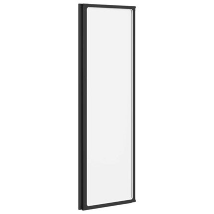 Brusevæg Sort 132 x 2 x 140 cm Aluminium og PP