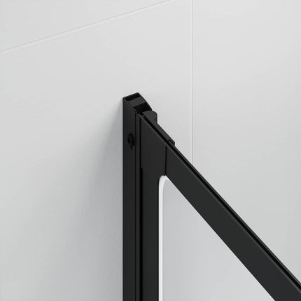Brusevæg Sort 168 x 140 cm Aluminium