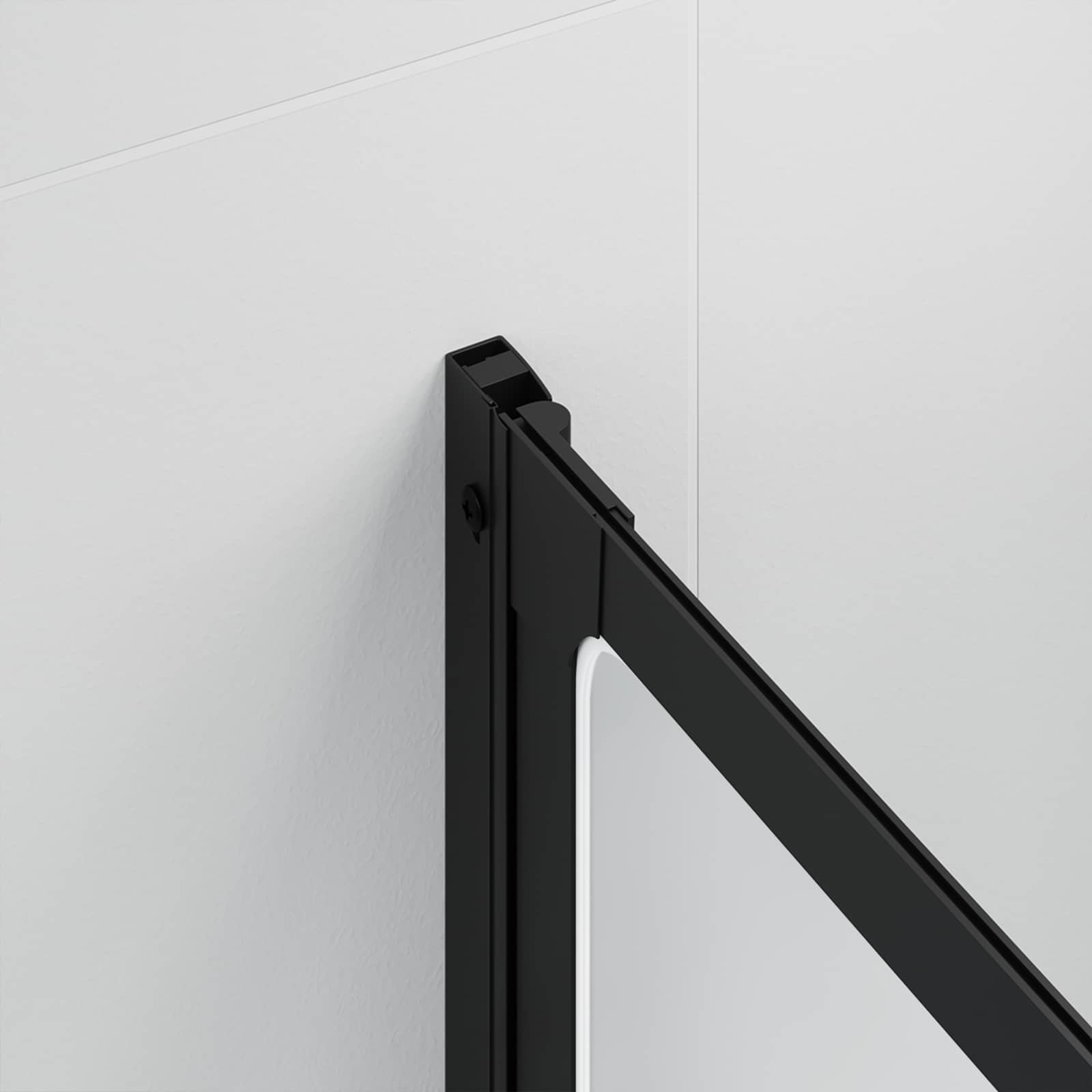 Brusevæg Sort 168 x 140 cm Aluminium