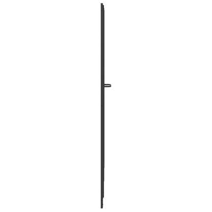 Brusevæg Sort 168 x 140 cm Aluminium