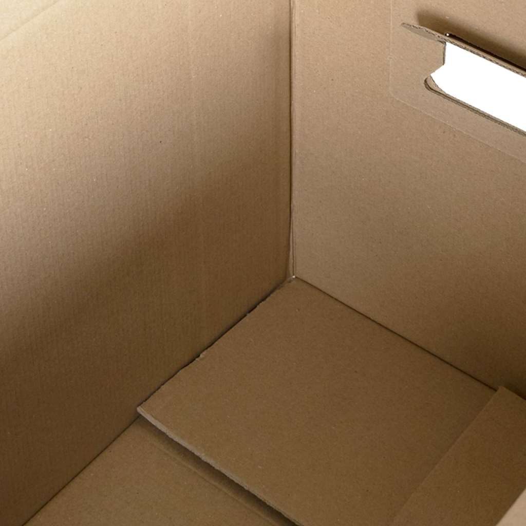 Flyttekasse 20 pcs Naturfarvet 59 x 31,5 x 31,5 cm Pap