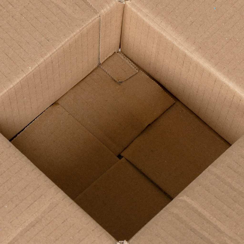 Foldbar Kasse 50 pcs Naturfarvet 15 x 15 x 8 cm Pap