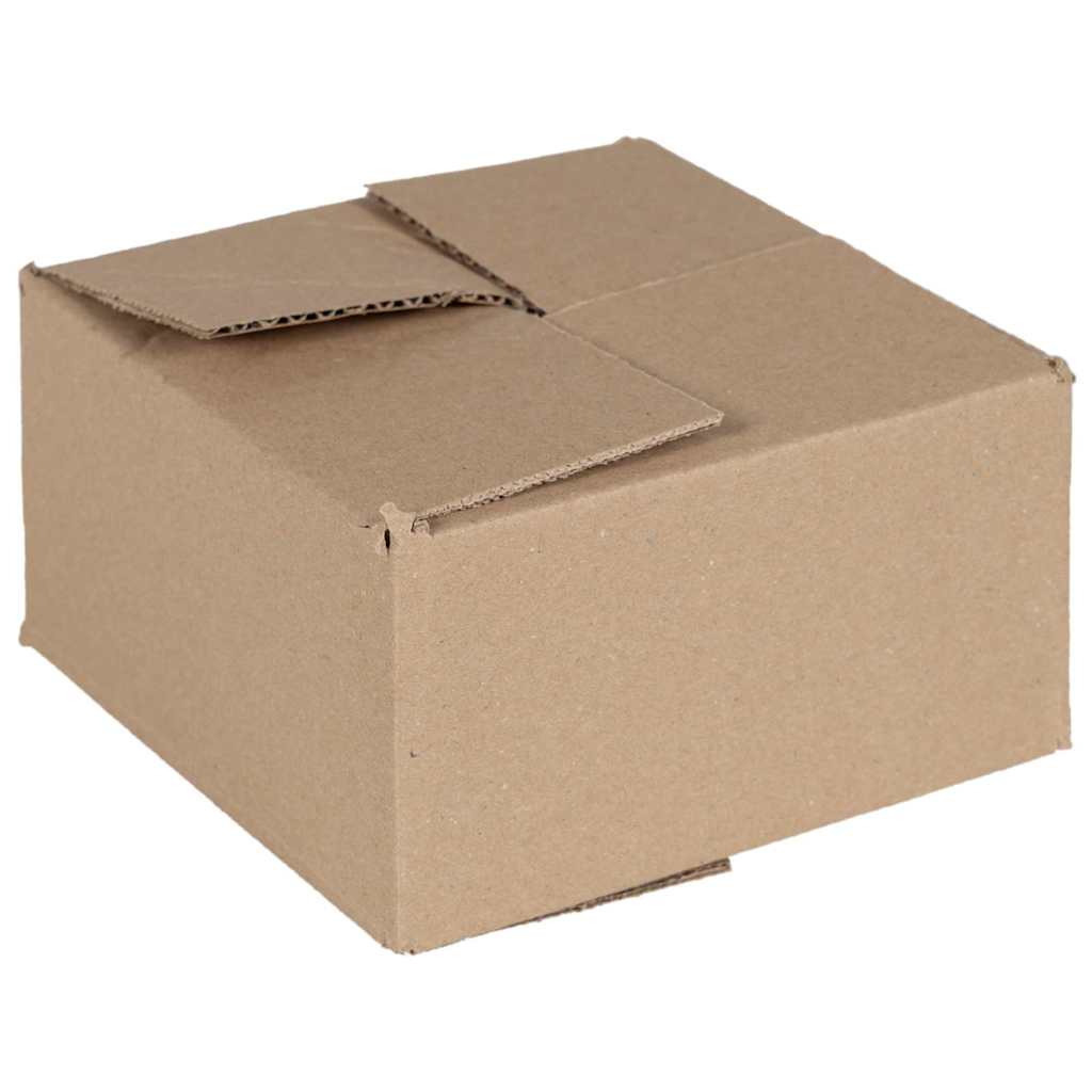 Foldbar Kasse 50 pcs Naturfarvet 15 x 15 x 8 cm Pap