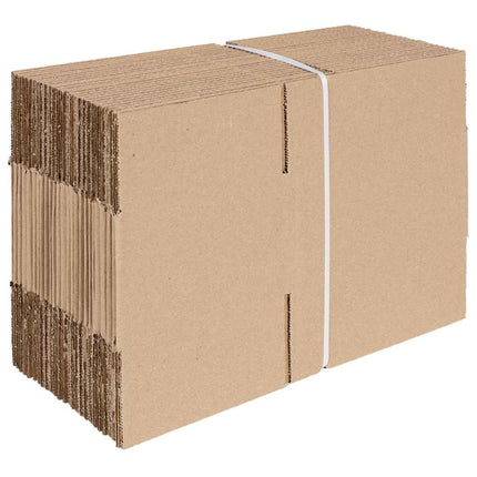 Foldbar Kasse 50 stk. Naturfarvet 20 x 15 x 10 cm Pap