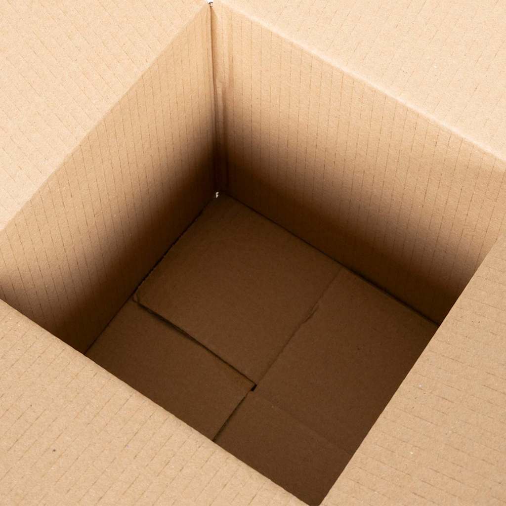 Foldbar Kasse 50 pcs Naturfarvet 20 x 20 x 20 cm Pap
