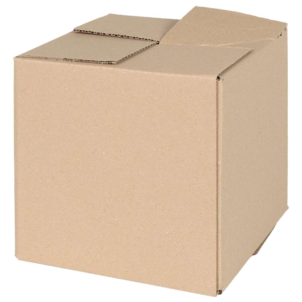 Foldbar Kasse 50 pcs Naturfarvet 20 x 20 x 20 cm Pap